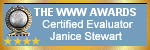 Janice Stewart - Certified Evaluator: World Wide Web Awards